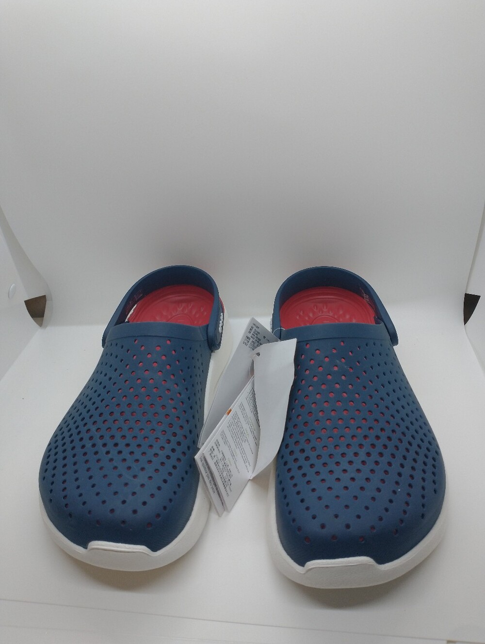 Crocs Unisex LiteRide Clog Navy,Red  shoes Size Men  7 Women's 9